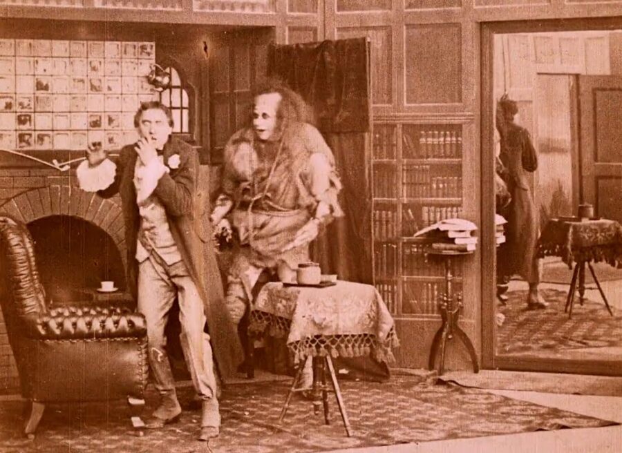 Frankenstein (1910) is in the public domain because it was produced and released in the United States prior to 1929, making it ineligible for copyright protection under current U.S. law. Furthermore, since its original distribution company, Edison Manufacturing, failed to renew the copyright in its 28th year as required by the regulations of that era, the film entered the public domain decades ago.